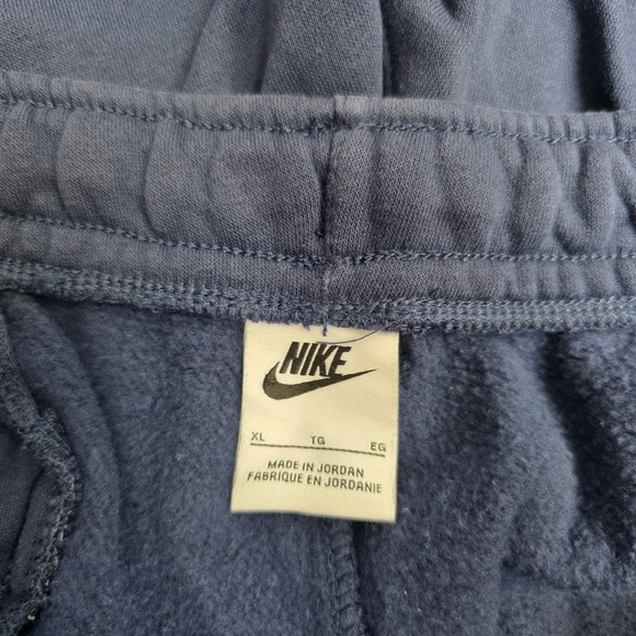 Nike Sportswear Club Fleece Mens Pants Size XL Navy Blue BV2707-410 Cotton Poly - Picture 4 of 10
